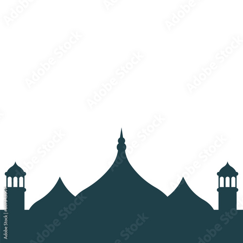 Mosque Silhouette Shape