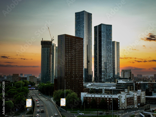 Fotografia, Obraz Skyscrapers in Manchester