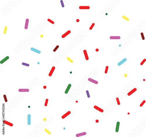 Sprinkles pattern with colorful balls