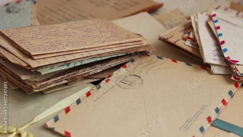 Different postal letters of XX century