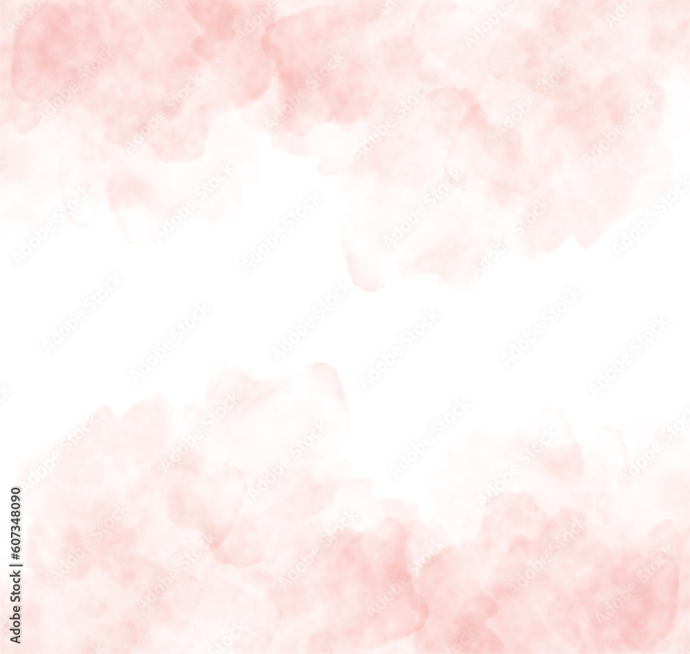 light pastel pink Watercolor background brush texture banner