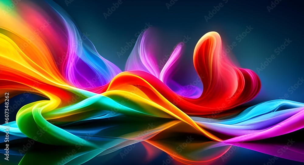 custom made wallpaper toronto digitalAbstract colorful smoke on a black background