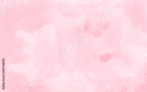 light pastel pink Watercolor background brush texture © Natsicha