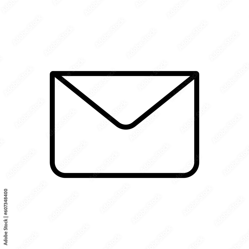Vector linear icon postal address, mail. Universal contact. Vector linear icon postal address, mail. Universal contact.