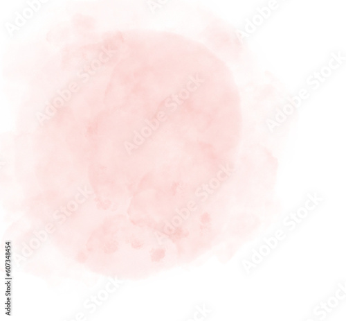 light pastel pink Watercolor background round circle shape