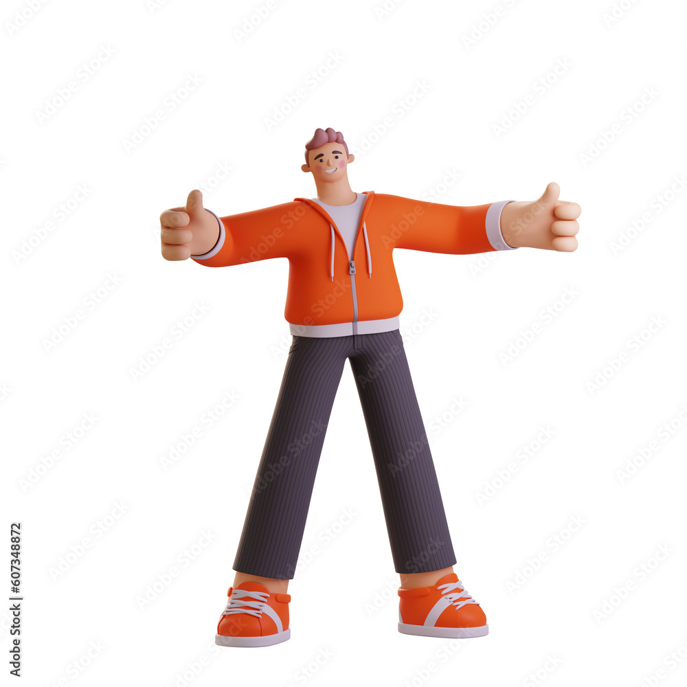 3D Character Illustration Show Likes 3D Character Illustration Show Likes