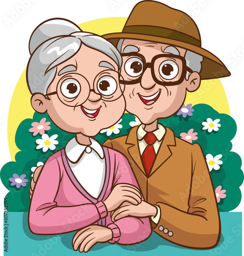 
Elderly couple holding hands.Grandmother and grandfather together. Grandparents. Elderly couple. A man and a woman of old age.