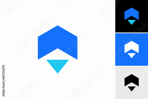 simple roof home logo vector premium template