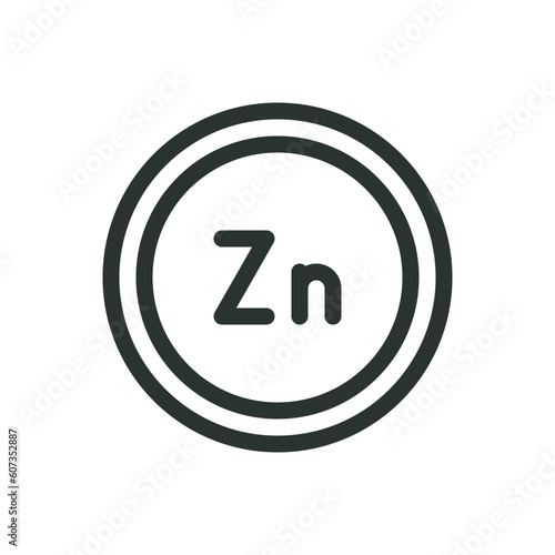 Galvanized pipe isolated icon, galvanized steel tube vector icon with editable stroke