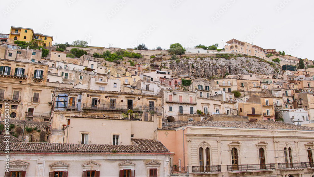 Naklejka premium Modica City. Ancient Sicilian baroque city