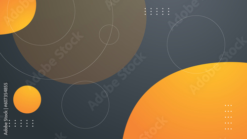 Abstract background with orange gray and brown circles
