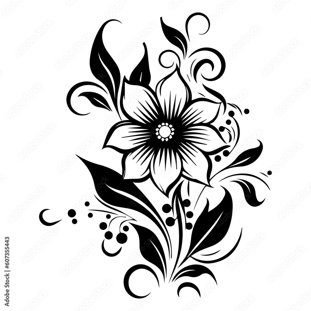 Obraz premium Delicate and elegant full-body flower with soft petals, showcasing a simple yet captivating beauty that radiates purity and tranquility