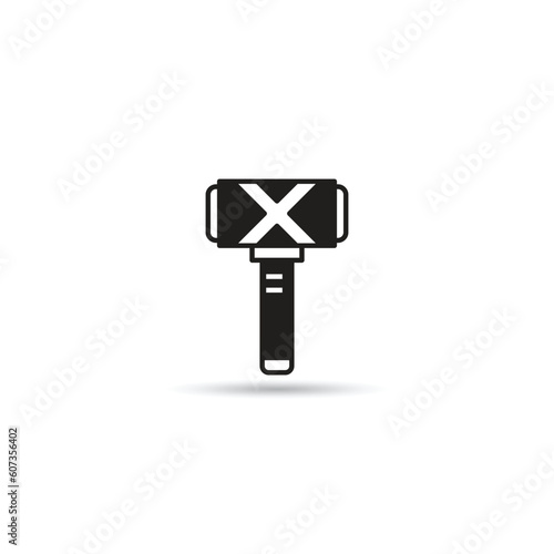 war hammer icon on white background