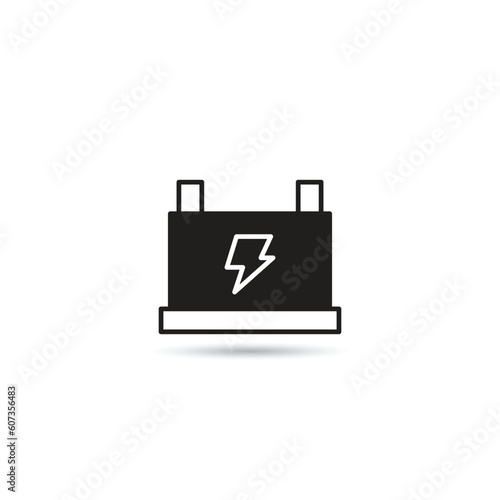 battery icon on white background