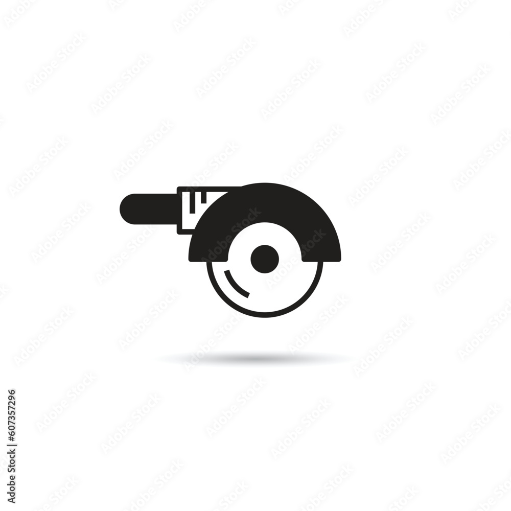 electric saw icon on white background electric saw icon on white background