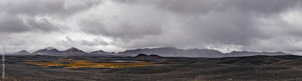 Panorama of an iceland horizon