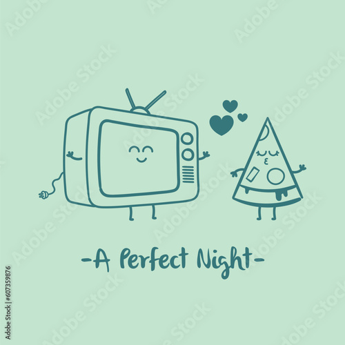 Pizza and Television A perfect night Weekend