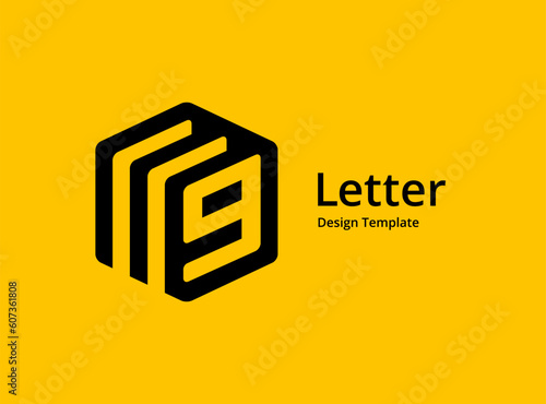 Letter G or number 9 logo icon design template elements