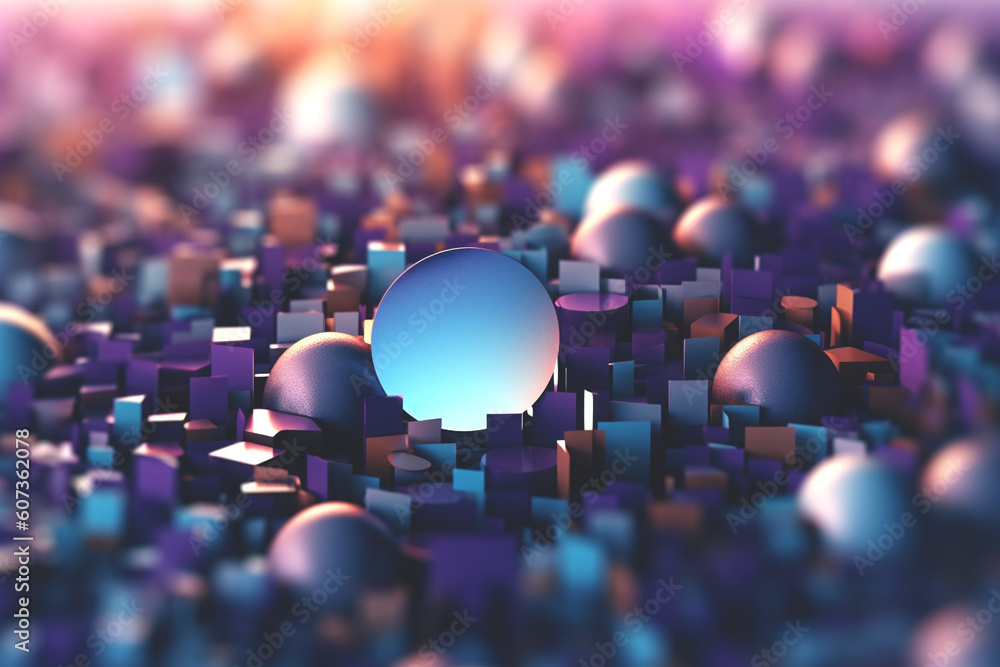 Abstract Future Dusk background. Dark and intriguing shade between blue