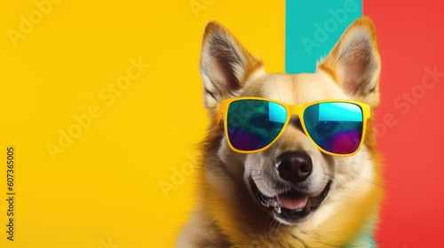 Cool dog with sunglasses © ZEKINDIGITAL