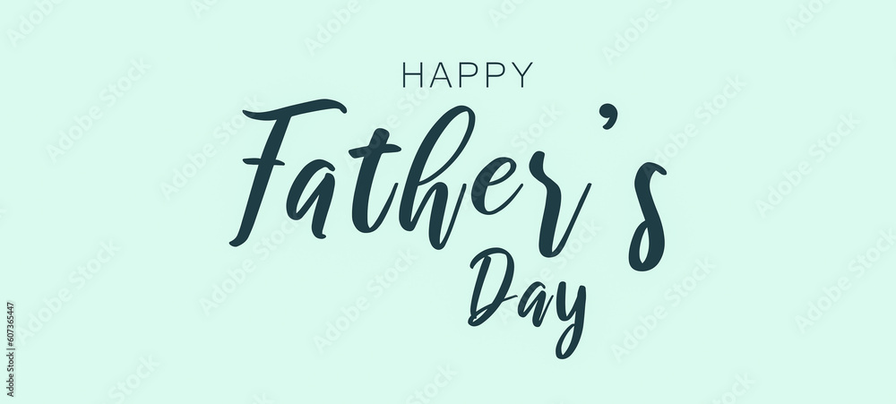 Happy father's day calligraphy greeting card on green background. Happy father's day calligraphy greeting card on green background.