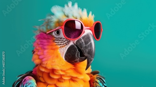 Cool Parrot with sunglasses