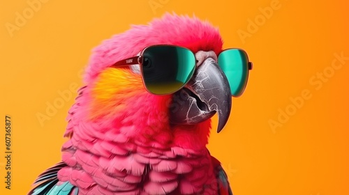 Cool Parrot with sunglasses