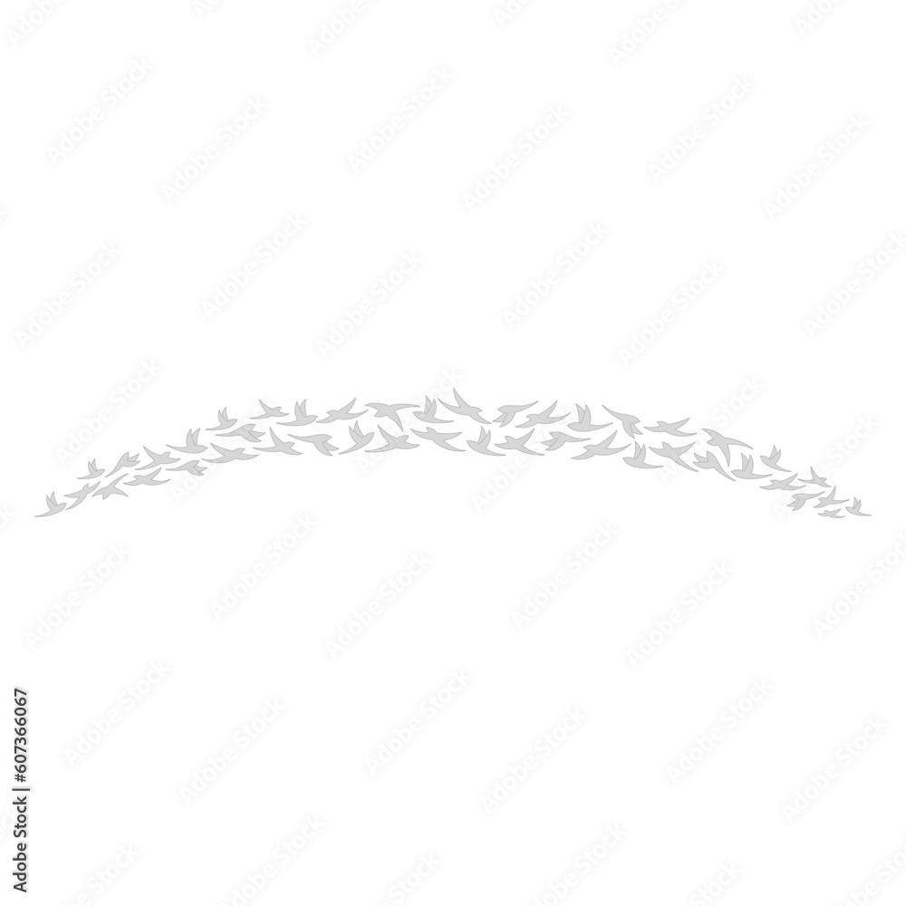 Qixi Festival magpie bridge, flying magpies, birds silhouettes illustration. Hand drawn Asian style vector, isolated. Traditional Chinese, Japanese holiday design element, China Valentines Day Qixi Festival magpie bridge, flying magpies, birds silhouettes illustration. Hand drawn Asian style vector, isolated. Traditional Chinese, Japanese holiday design element, China Valentines Day
