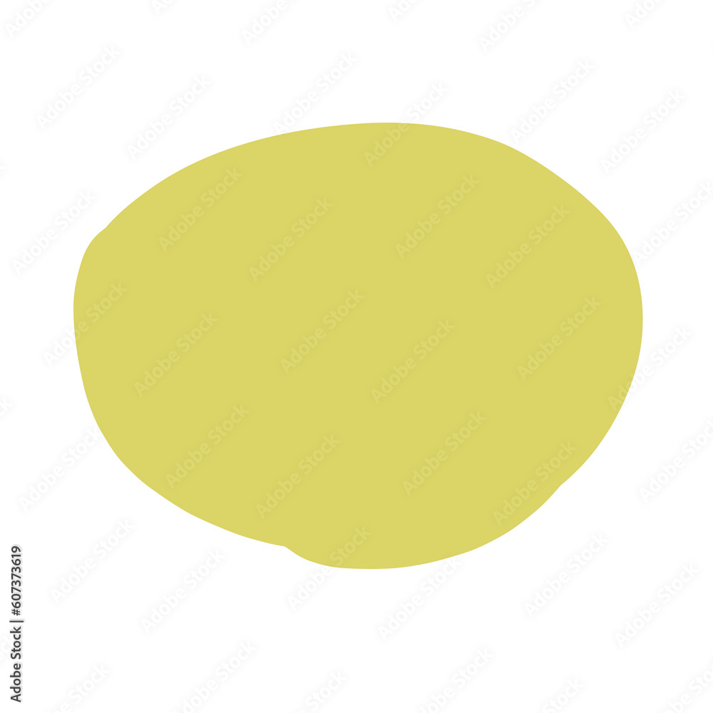 yellow round paint brush stroke romance color