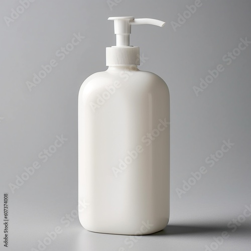container of liquid soap on a white background created with Generative AI