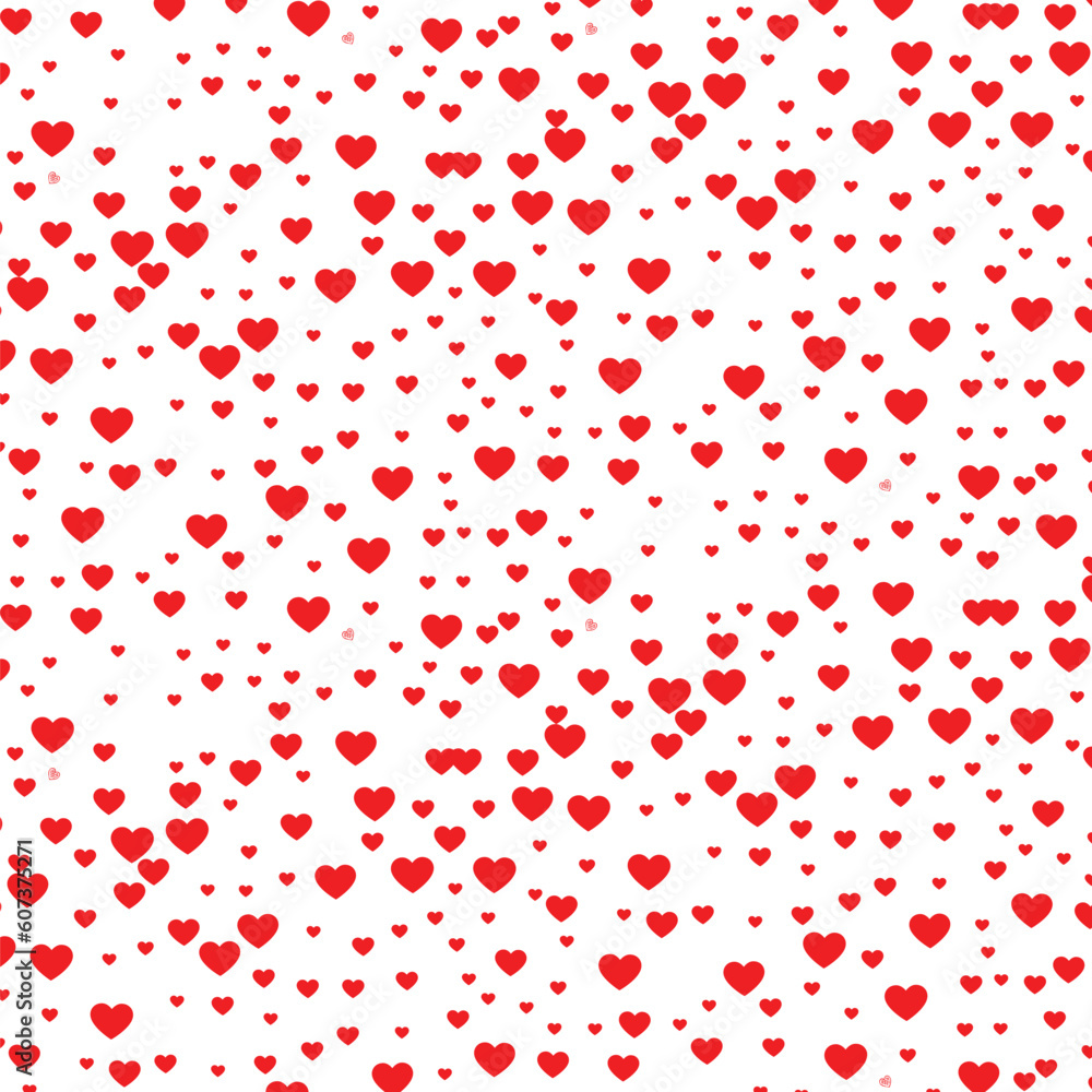 seamless heart pattern and background vector illustration