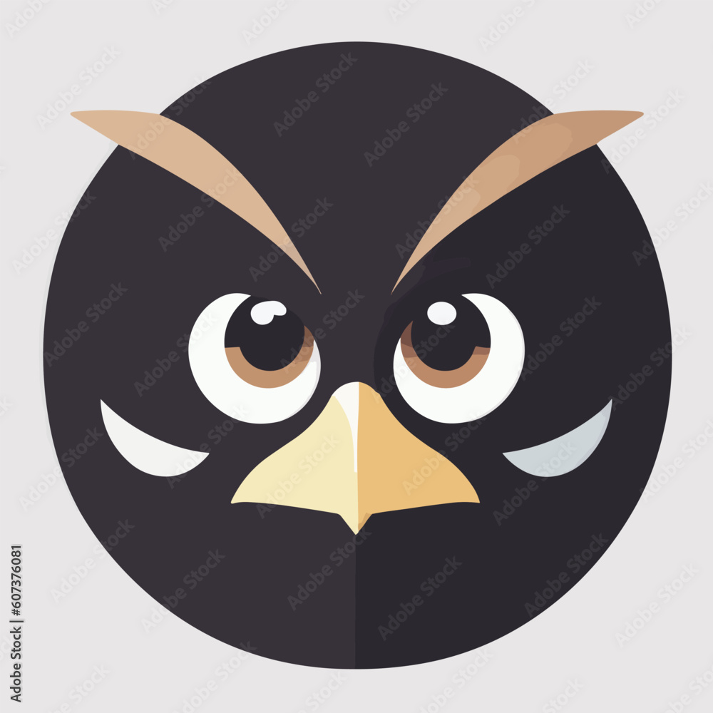 Cute vector owl illustration or icon Cute vector owl illustration or icon