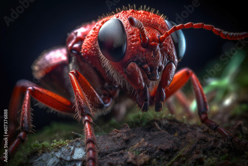 Insect Macro Photography. Generative AI © Andrii 
