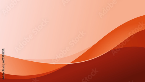 Abstract gradient orange and red background with wave	
