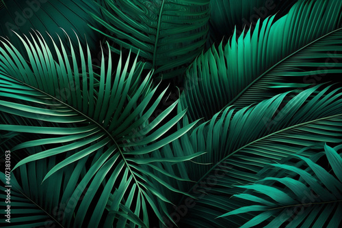 palm leaf tropical leaf for background illustration