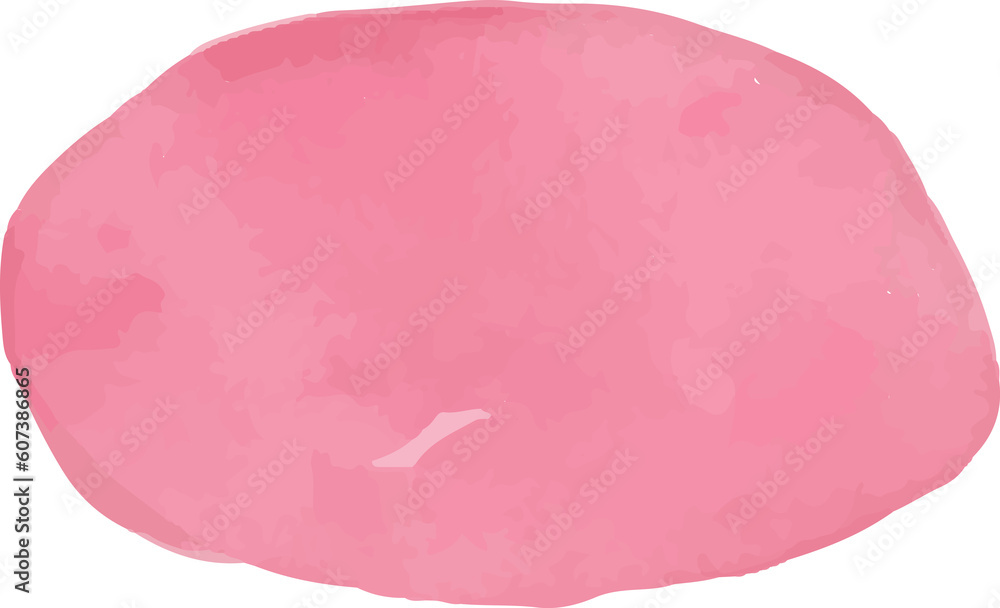 Pink Abstract Shape Watercolor Pink Abstract Shape Watercolor