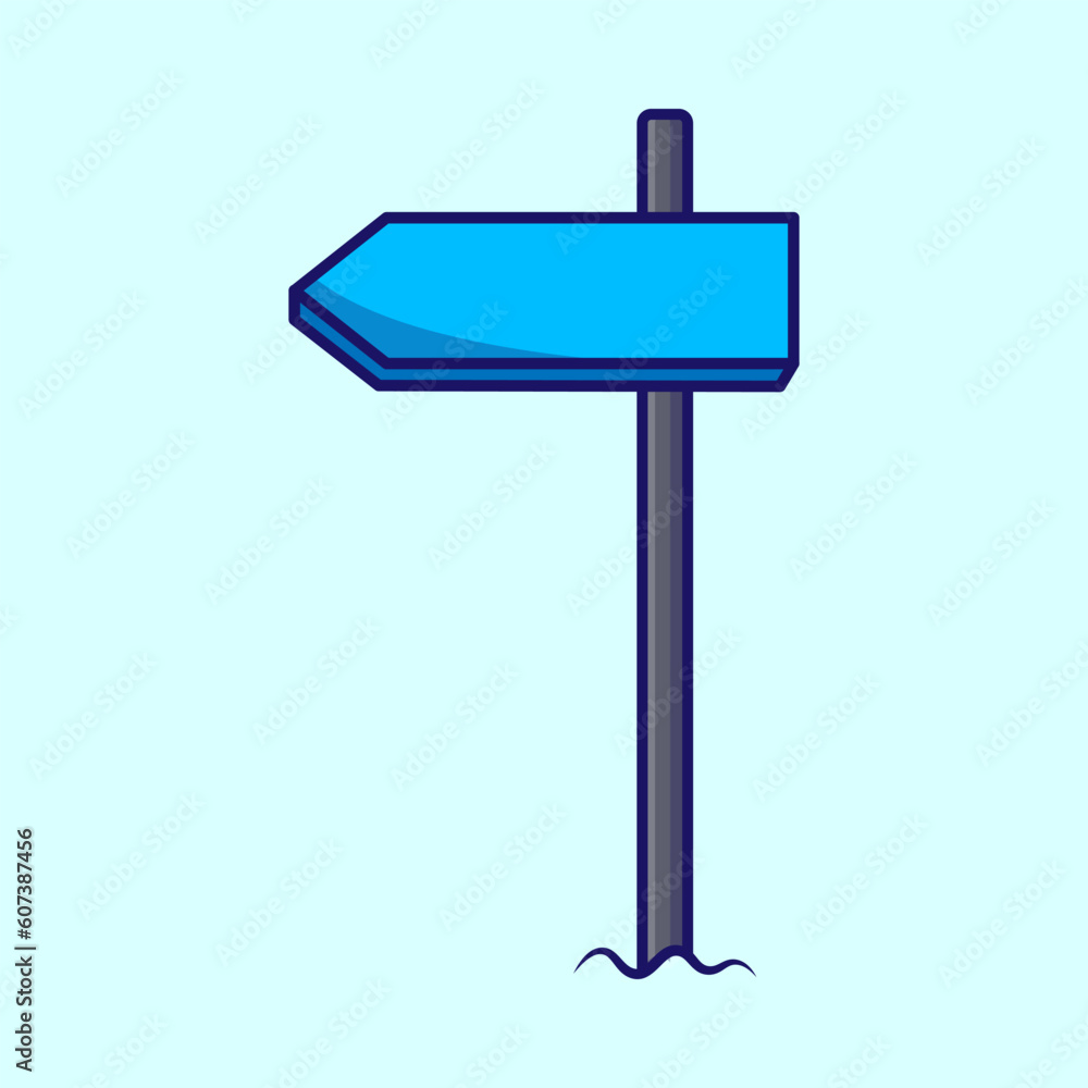 Road arrow signs left and right vector icon, flat icon sing minimal illustration Road arrow signs left and right vector icon, flat icon sing minimal illustration