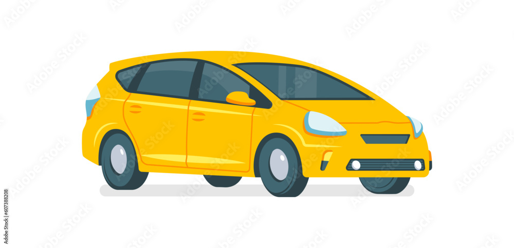 Obraz premium Cars in flat style vector