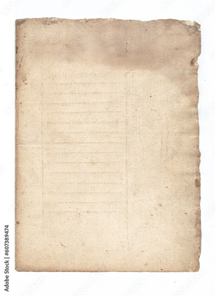 old paper with a transparent border