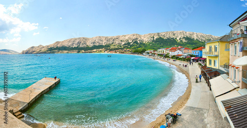 Fototapeta Naklejka Na Ścianę i Meble -  Baska, Insel Krk, Kroatien, Panorama