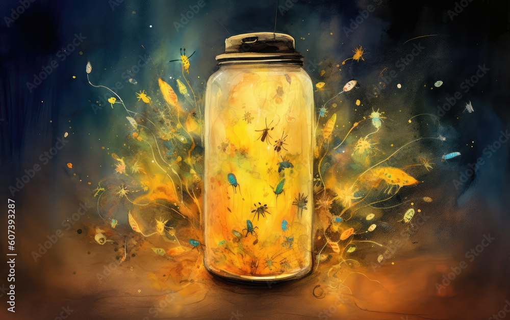 An ethereal art composition depicting the luminous An ethereal art composition depicting the luminous