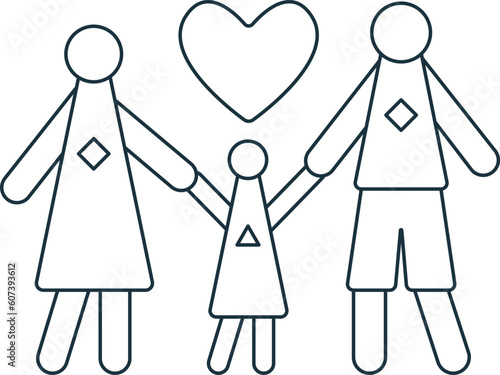 Foster care icon. Monochrome simple sign from donation collection. Foster care icon for logo, templates, web design and infographics.