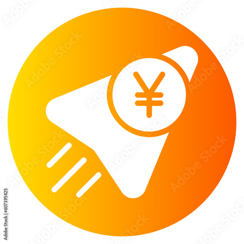 yen gradient icon