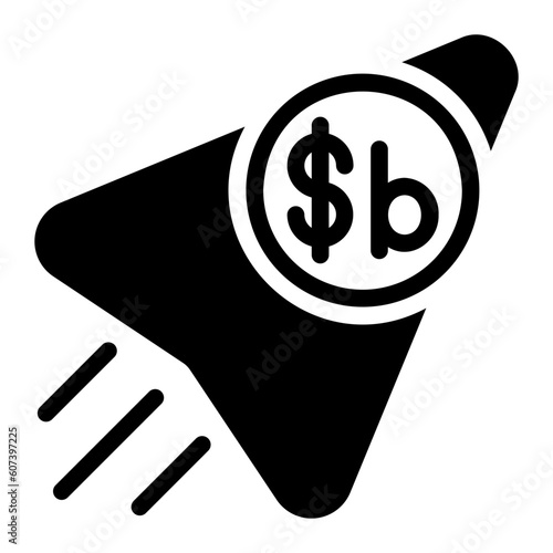 boliviano glyph icon