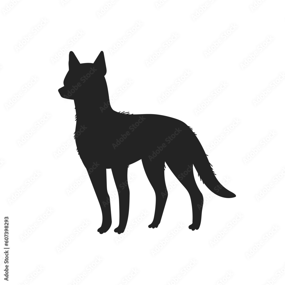 Fox animal black outline silhouette icon vector illustration isolated on white. Fox animal black outline silhouette icon vector illustration isolated on white.