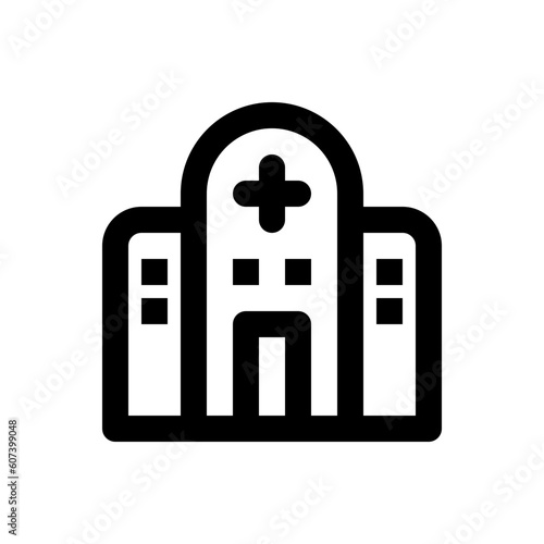 hospital line icon