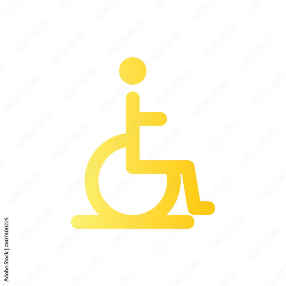 wheelchair gradient icon wheelchair gradient icon