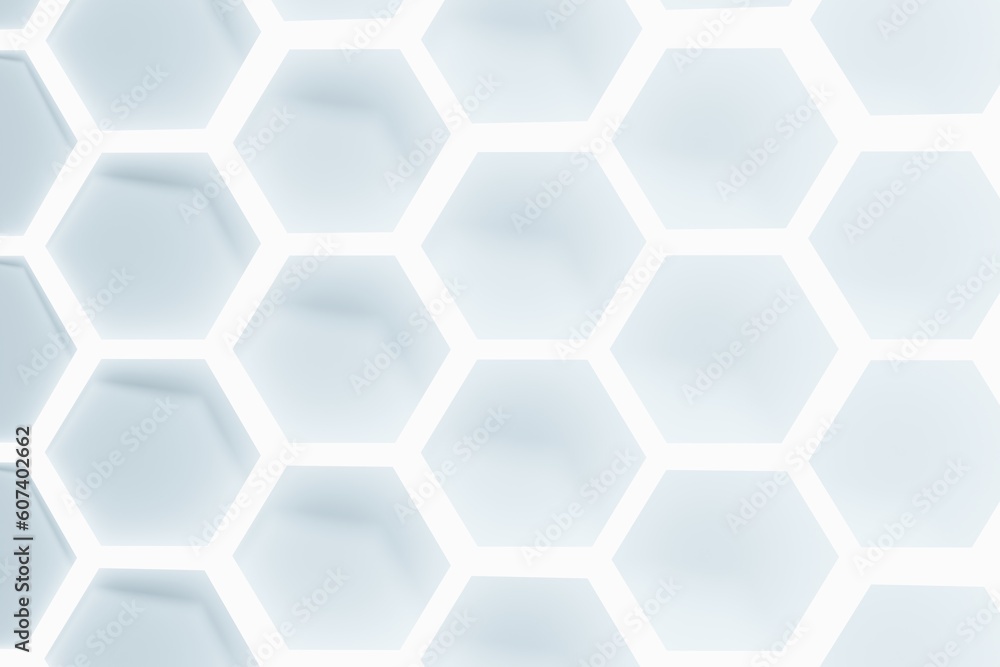 3d render of blue honeycomb geometric pattern 3d render of blue honeycomb geometric pattern