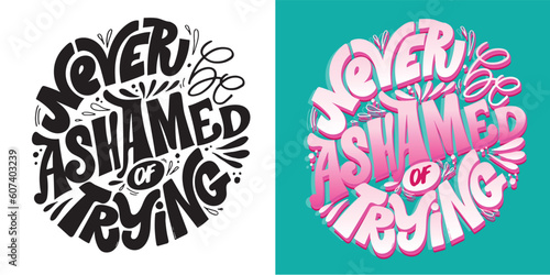 Lettering art - Hand drawn unique typography design element for greeting cards, decoration, prints and posters, t-shirt design, tee art, mug print.