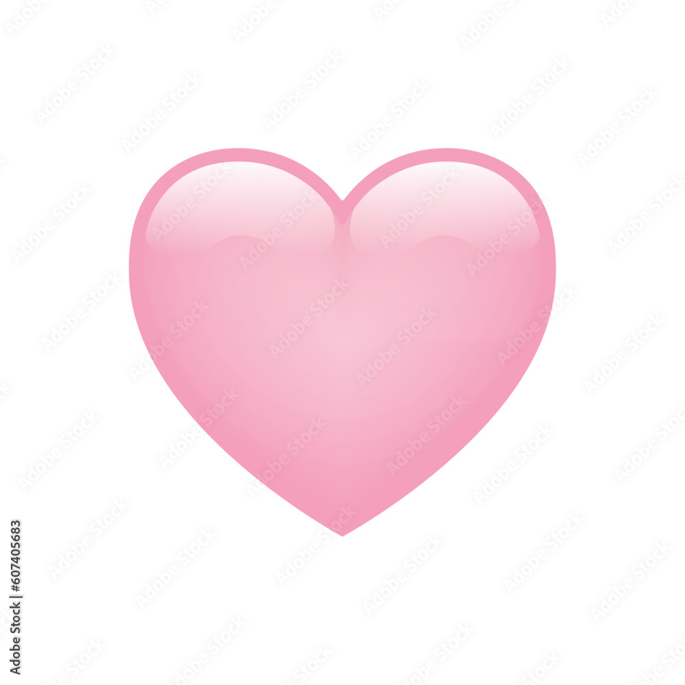 Light pink heart emoji isolated on white background. Emoticons symbol modern, simple, vector, printed on paper. icon for website design, mobile app, and UI. Vector Illustration Light pink heart emoji isolated on white background. Emoticons symbol modern, simple, vector, printed on paper. icon for website design, mobile app, and UI. Vector Illustration